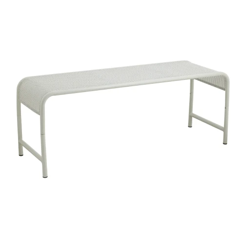 Ławka metalowa na balkon Brenta Ivory 122 cm - Nordal
