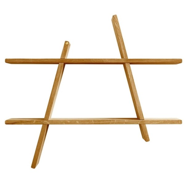 Drewniana półka na ścianę A-Shelf, dąb olejowany 78x12x67 - Andersen Furniture