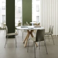 Stół jadalniany okrągły Space Ø110, wybór koloru blatu i nóg - Andersen Furniture