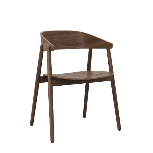 Krzesło drewniane AC2, dąb dymiony - Andersen Furniture