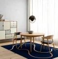 Drewniane krzesło tapicerowane AC2, dąb bielony - Andersen Furniture