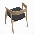 Drewniane krzesło tapicerowane AC2, dąb bielony - Andersen Furniture