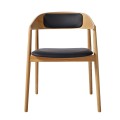 Drewniane krzesło tapicerowane AC2, dąb naturalny - Andersen Furniture