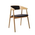 Drewniane krzesło tapicerowane AC2, dąb naturalny - Andersen Furniture