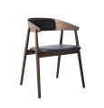 Drewniane krzesło tapicerowane AC2, dąb dymiony - Andersen Furniture
