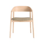 Krzesło drewniane tapicerowane AC2, dąb, tkanina Floyd Kvadrat - Andersen Furniture
