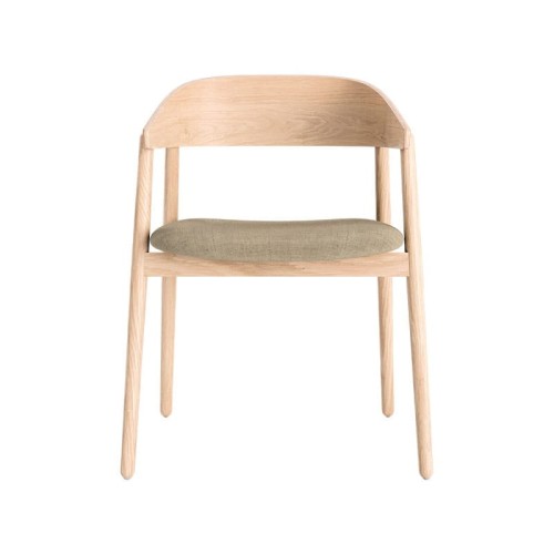Krzesło drewniane tapicerowane AC2, dąb rama wykończenie do wyboru, tkanina Floyd Kvadrat - Andersen Furniture