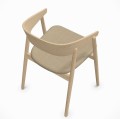 Krzesło drewniane tapicerowane AC2, dąb rama wykończenie do wyboru, tkanina Floyd Kvadrat - Andersen Furniture