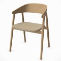 Krzesło drewniane tapicerowane AC2, dąb rama wykończenie do wyboru, tkanina Floyd Kvadrat - Andersen Furniture