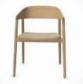 Krzesło drewniane tapicerowane AC2, dąb rama wykończenie do wyboru, tkanina Floyd Kvadrat - Andersen Furniture