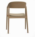 Krzesło drewniane tapicerowane AC2, dąb rama wykończenie do wyboru, tkanina Floyd Kvadrat - Andersen Furniture