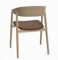 Krzesło drewniane tapicerowane AC2, dąb, tkanina Re-Wool Kvadrat - Andersen Furniture