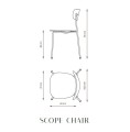 Krzesło drewniane fornirowane Scope, wybór koloru - Andersen Furniture