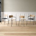 Krzesło drewniane fornirowane Scope, wybór koloru - Andersen Furniture