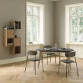 Krzesło tapicerowane z fornirowanym oparciem Scope ReWool Kvadrat, wybór koloru - Andersen Furniture