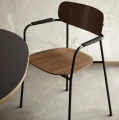 Krzesło z podłokietnikiem drewniane fornir Scope, wybór koloru - Andersen Furniture