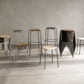 Hoker z drewnianym siedziskiem Scope, wybór koloru - Andersen Furniture