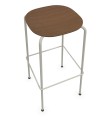 Hoker z drewnianym siedziskiem Scope 78, wybór koloru - Andersen Furniture
