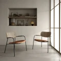 Designerski fotel z tapicerowanym siedziskiem Scope ReWool Kvadrat, wybór koloru - Andersen Furniture