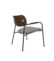 Designerski fotel z tapicerowanym siedziskiem Scope ReWool Kvadrat, wybór koloru - Andersen Furniture