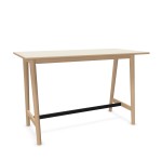 Stół barowy Link Bar Mushrom, dąb lity i linoleum - Andersen Furniture