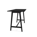 Stół barowy czarny Link Bar Black, dąb lity i linoleum - Andersen Furniture