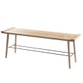 Ławka drewniana Scala 124, dąb naturalny - EKTA Living