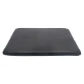 Poduszka na hoker i ławkę Scala Black 37,8x30, skórzana - EKTA Living