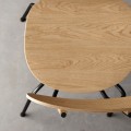 Nowoczesne krzesło do jadalni Scala, dąb czarny - EKTA Living