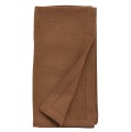Serwetki bawełniane lniane 40x40, Hemmed brązowe, 6 szt - Nordal