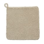Łapka do garnków Mira Knit, bawełna organiczna, Sand, 2-pak - Nordal