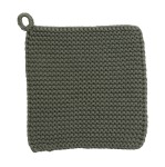 Łapka do garnków Mira Knit, bawełna organiczna, Green, 2-pak - Nordal