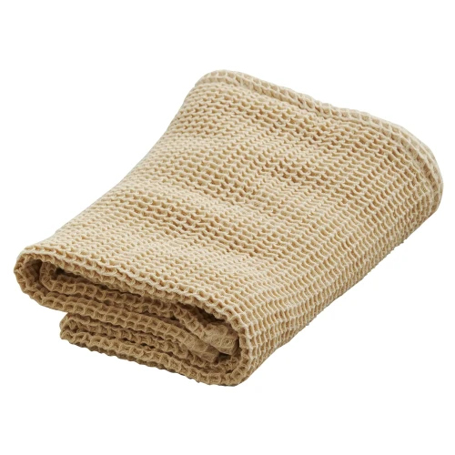 Ręcznik kąpielowy waflowy Pitta Ayu 90x150, piaskowy - Nordal