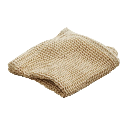 Ręcznik do twarzy waflowy Pitta Ayu 35x35, piaskowy, 2 szt - Nordal