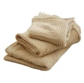 Ręcznik do twarzy waflowy Pitta Ayu 35x35, piaskowy, 2 szt - Nordal