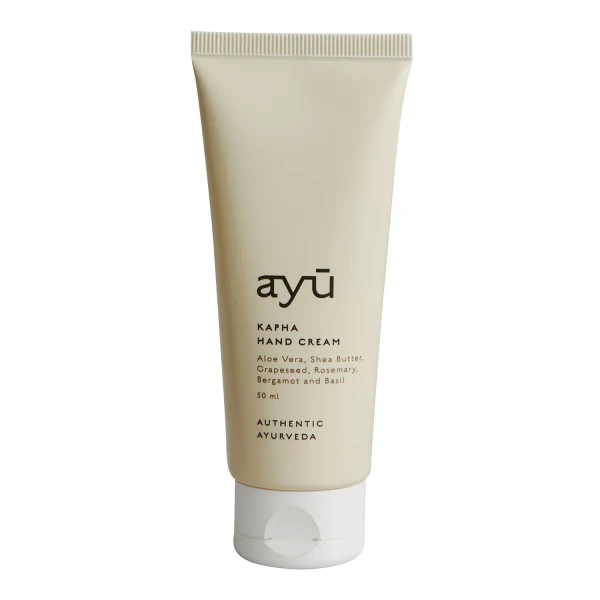 Krem do rąk AYU Kapha 50 ml - aloes, masło shea, pestki winogron, rozmaryn, bergamotka, bazylia - Ayu