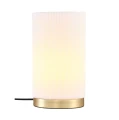 Lampa stołowa plisowana Dora, biała - PR Home