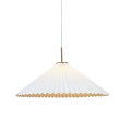 Lampa wisząca plisowana Dora, biała - PR Home