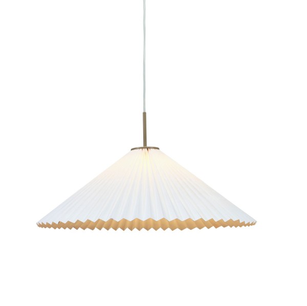 Lampa wisząca plisowana Dora, biała - PR Home