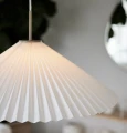 Lampa wisząca plisowana Dora, biała - PR Home