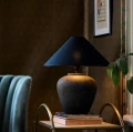 Ceramiczna podstawa lampy stołowej Lilly Antracite - PR Home