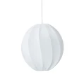Lampa wisząca materiałowa Olivia Twist 35, biała - PR Home