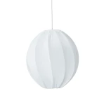 Lampa wisząca materiałowa Olivia Twist 35, biała - PR Home