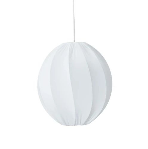 Lampa wisząca materiałowa Olivia Twist 35, biała - PR Home
