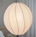 Lampa wisząca materiałowa Olivia Twist 35, biała - PR Home