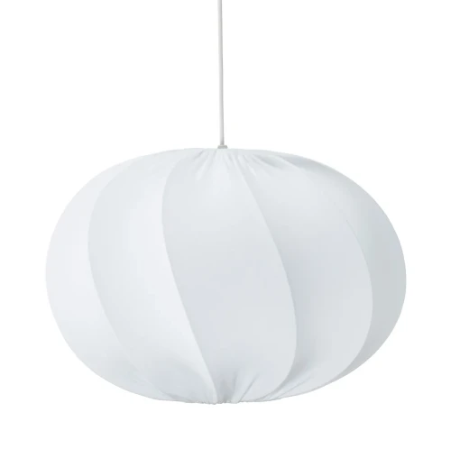Lampa wisząca materiałowa Olivia Twist 50, biała - PR Home