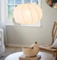 Klosz do lampy sufitowej materiałowy Olivia Twist 50, biały - PR Home
