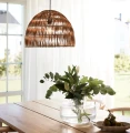 Rattanowa lampa sufitowa Lace Ø46 - PR Home
