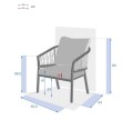 Fotel na taras, balkon Oriengo Anthracite - Hesperide