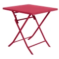 Stolik ogrodowy składany Greensboro 70x70, pomegranate - Hesperide